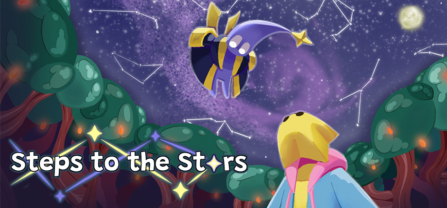 Steps To The Stars header artwork for a YouTube development update.